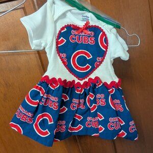 Infant Chicago Cubs dress size 0-3 months